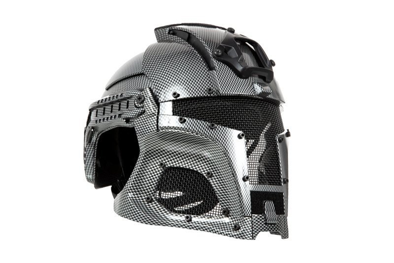 Replika hełmu Warrior - Carbon