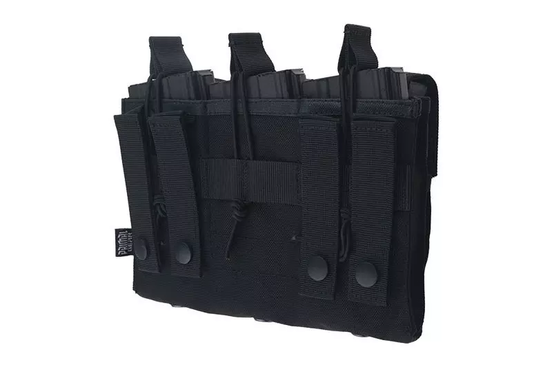 Open Top 3+3 Pouch - Black