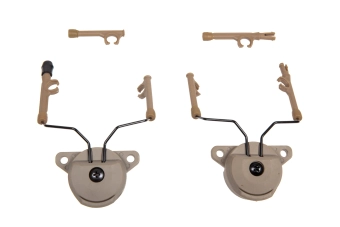 Adaptador de auriculares Comtac para raíles Team Wendy (Tipo 2) - Tierra oscura