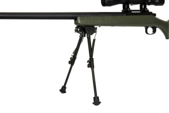 Fusil de airsoft rifle de francotirador SW-10 (con mira y bípode) - verde oliva