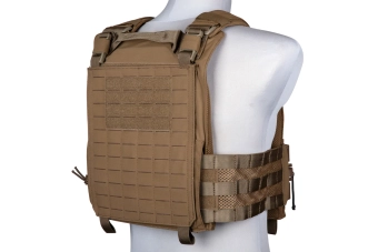 Chaleco táctico plate carrier de asalto LAVC - Marrón coyote