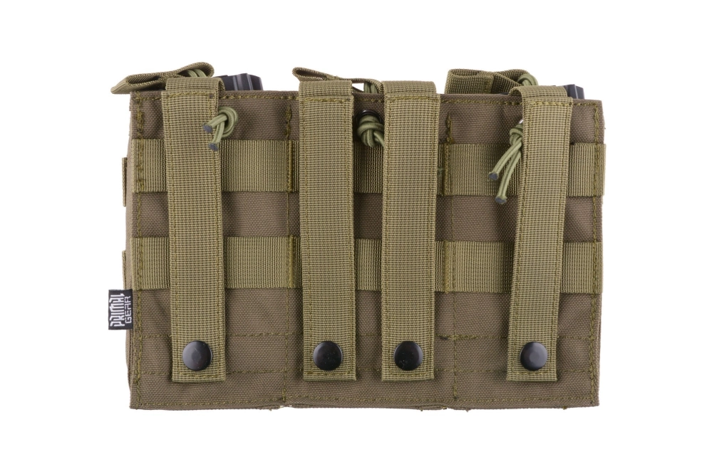 Triple Open I Pouch for AK/M4/G36 Magazines - Olive Drab
