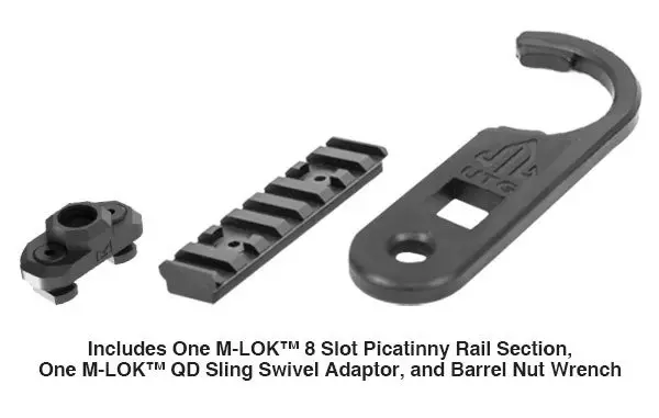 Front Super Slim Free Float AR15 15" M-LOK - noir