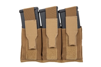 Potrójna ładownica magazynkowa z klapą Wosport Coyote Brown