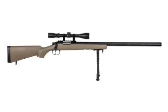 Réplique de sniper Specna Arms SA-S12 EDGE™ avec lunette et bipied Tan