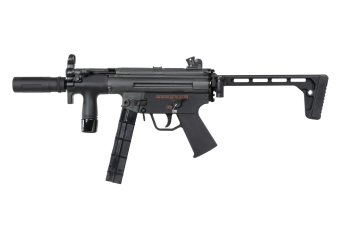 airsoft BOLT Airsoft SWAT K (B.R.S.S) samopal s atrapou tlumiče zvuku