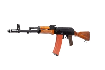 AK74 GBBR Real Wood Carbine Replica - Open Bolt