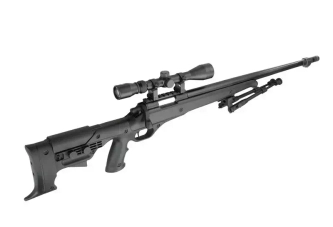 Fusil de airsoft rifle de francotirador MB11D con mira y bípode