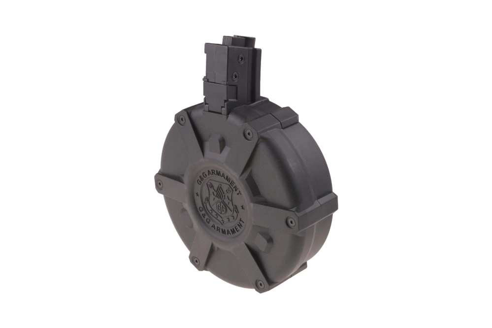 Cargador tambor para 1500 pellets para réplicas tipo MP5