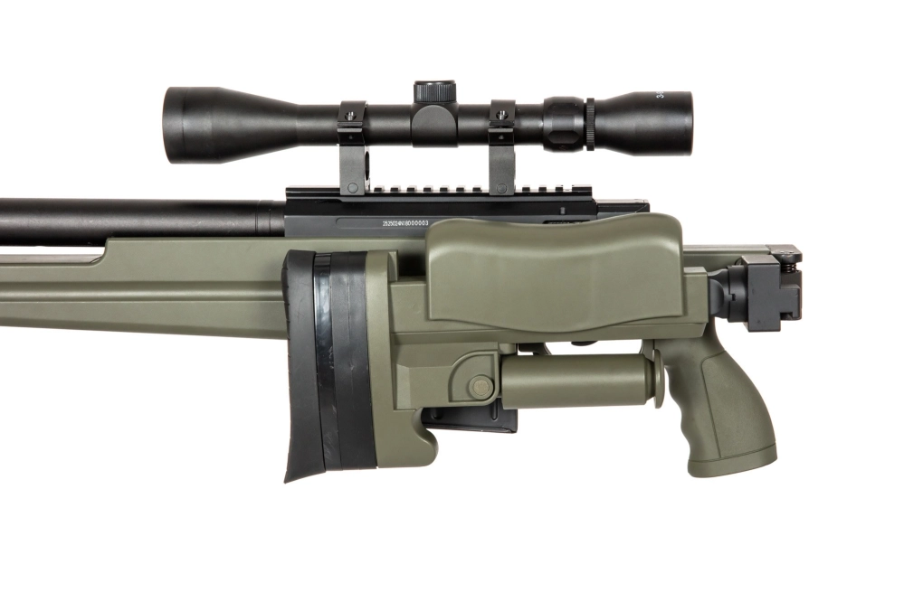 Airsoft pušky odstřelovací puška MB4414D - olivově zelená