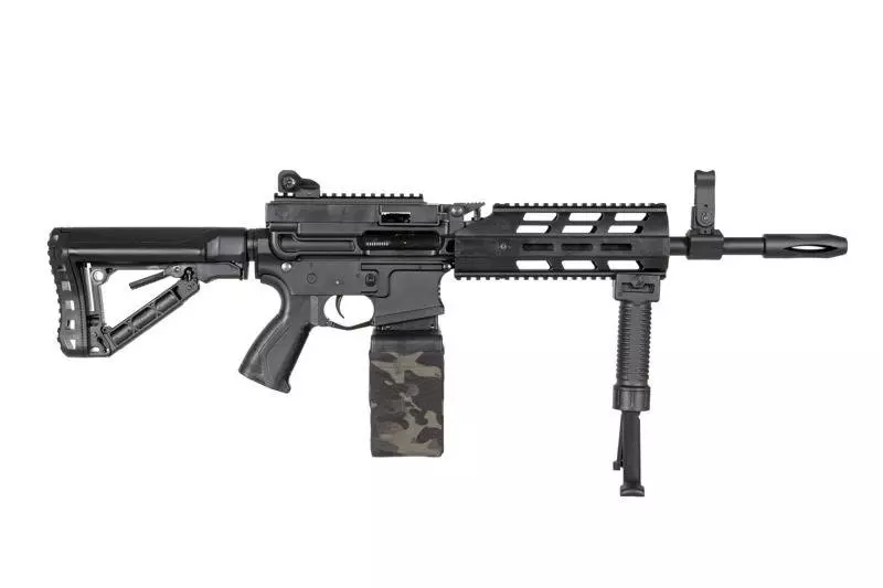 Ametralladora G&G airsoft CM16 LMG Stealth Negro (OUTLET)