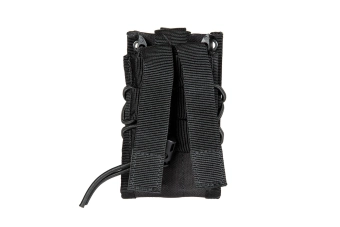 Double shingle-type magazine pouch - black