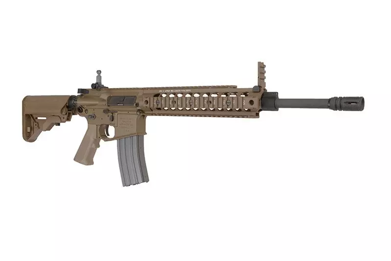 Airsoftová zbraň puškaka Knight's Armament SR15 E3 IWS - Tan