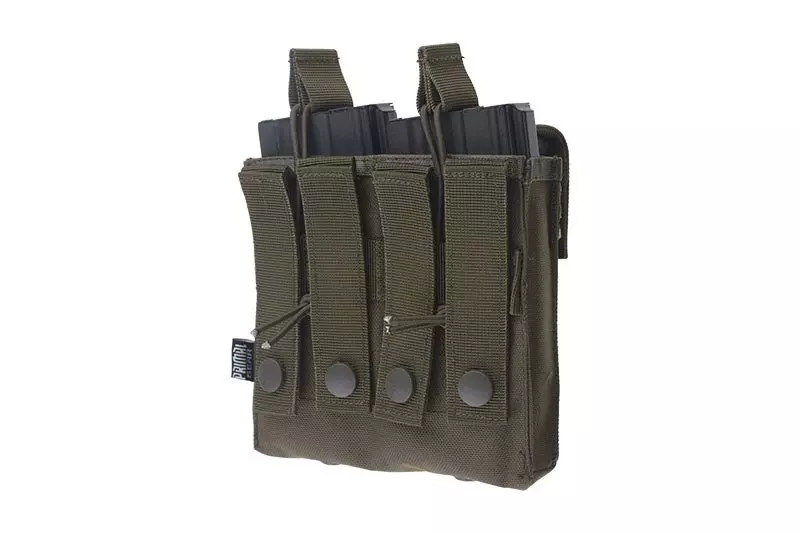 Double Open Top 2+2 Pouch - Olive Drab