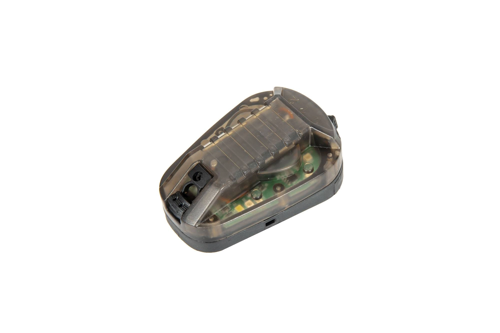 Marqueur lumineux électronique sur casque - rouge – noir