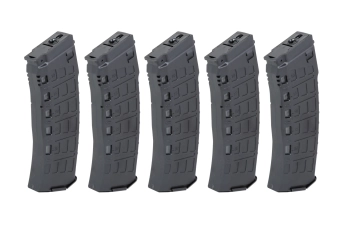 Juego de 5 cargadores Hi-Cap 550 bolas Arcturus EMM AK12 Wheel Negro