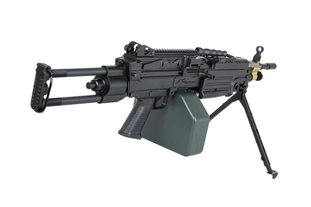 airsoft A&amp;K Cybergun M249 PARA subfusil Negro