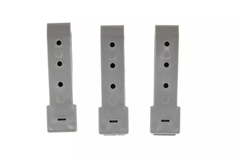 Set of Three 3" Polymer Buckles - Foliage Green