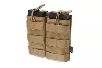 Pochette double Open I pour chargeurs AK/M4/G36 - tan