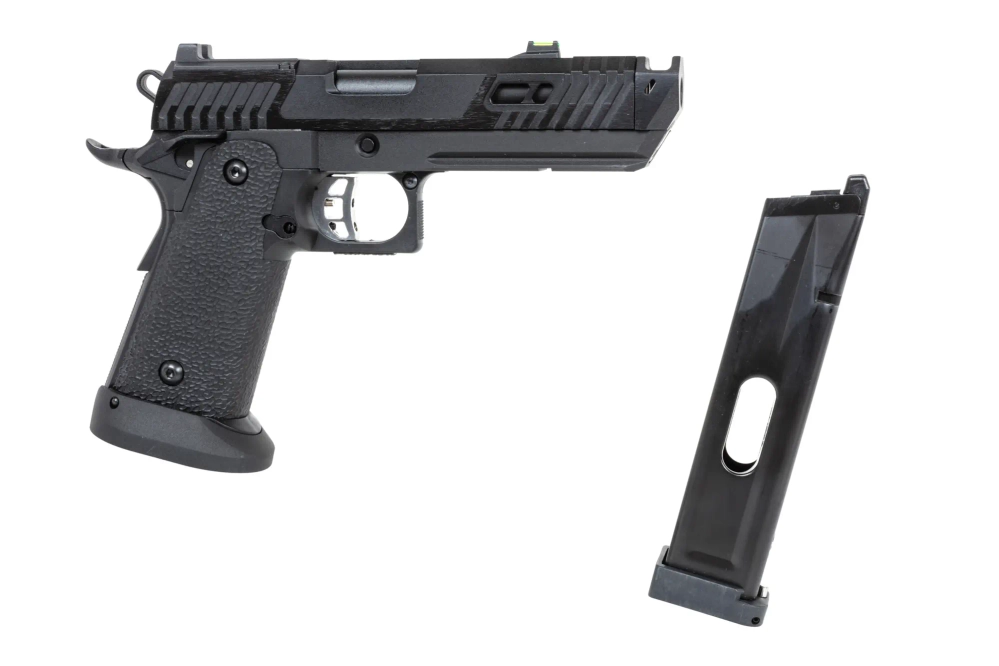 airsoft SRC Dark Viper DUAL POWER pistole se zásobníkem CO2 černá