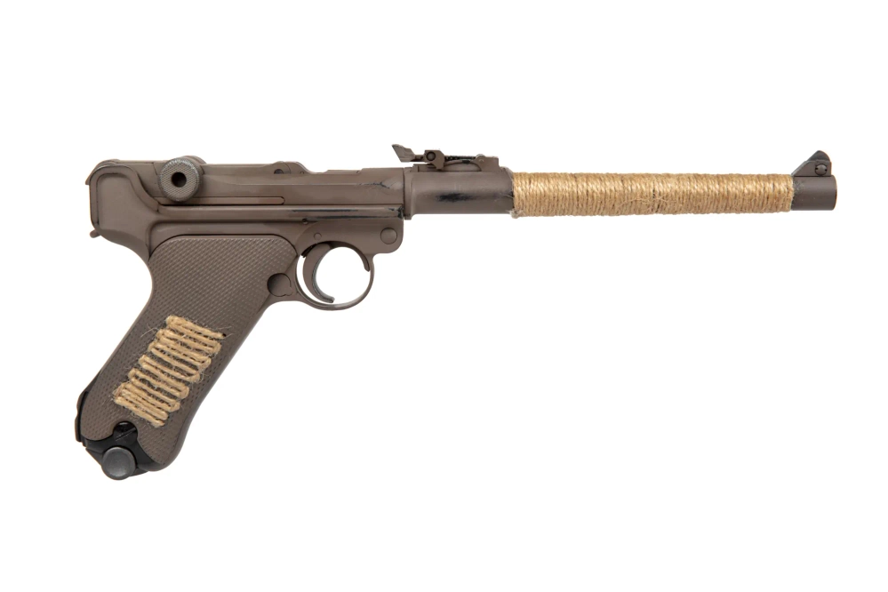 Pistol 08 L Parabellum Gas Pistol Replica - Corpo Wars (Nameless)