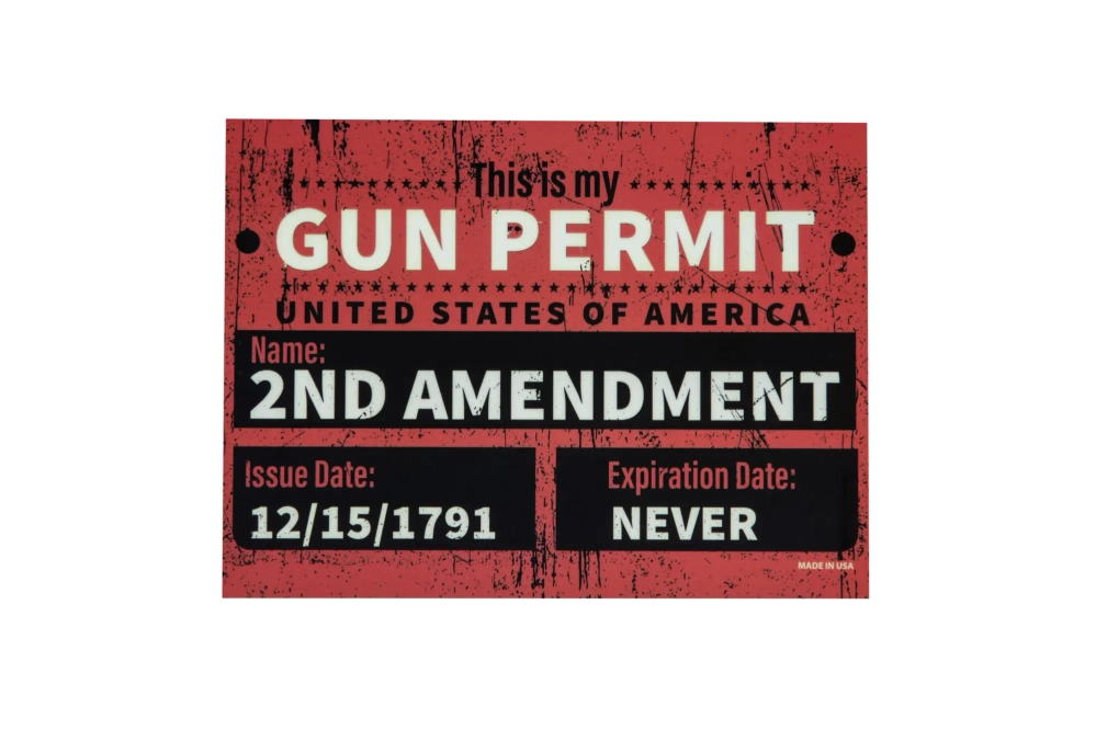 Obdélníkový magnet - GUN PERMIT