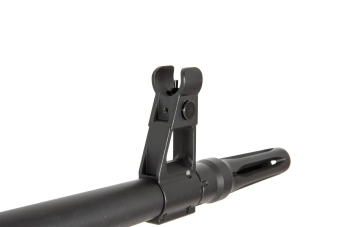Ametralladora de airsoft AK-PK con elementos de madera