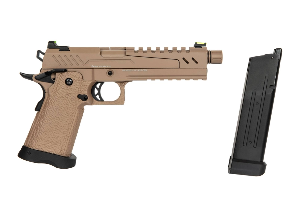 Hi-Capa 5.1 Split Side Pistol Replica - Tan