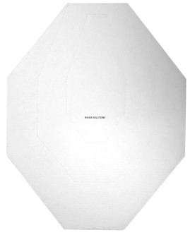IPSC Range Solutions Cardboard Shields White 1pc