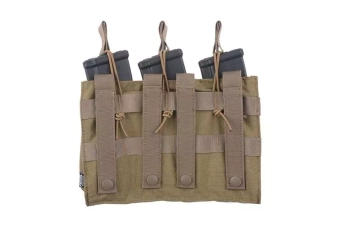 Triple OPEN Pouch for AK Magazines – Tan