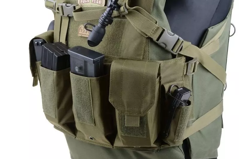 Gilet tactique type Chest rig - noir