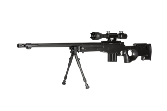 4402D  sniper rifle replica (with scope and bipod) - black