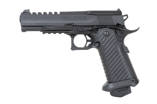 Pistola airsoft ICS Hi-Capa Challenger REVO.II Green Gas red dotsión polímero