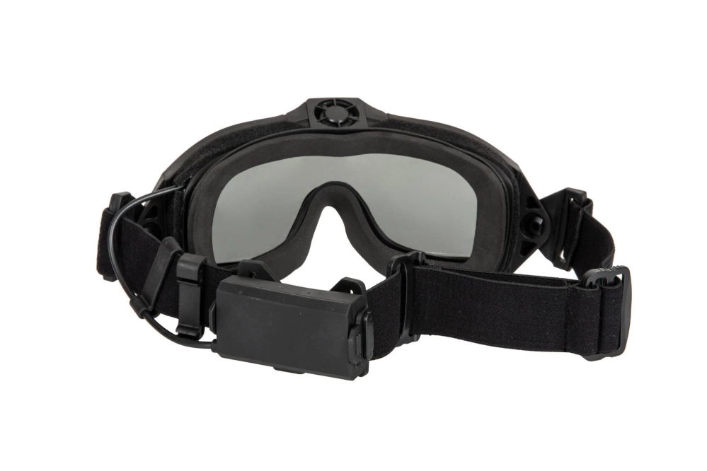 Tactical goggles with fan - Black
