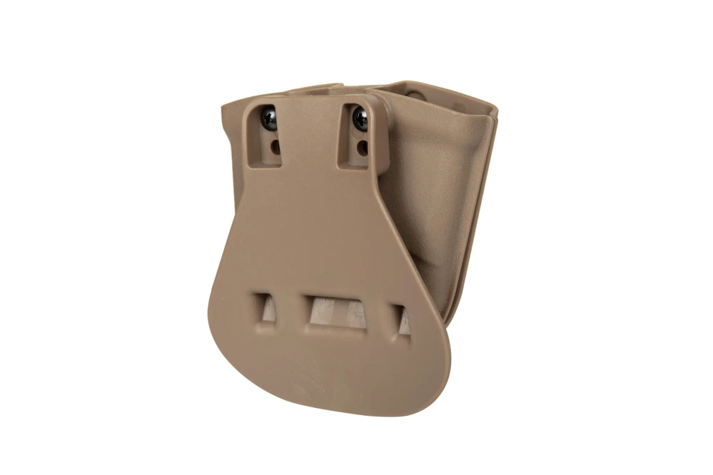 Kydex double pistol magazine pouch - TAN