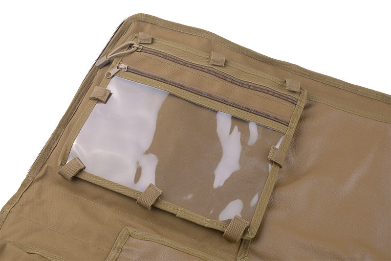 Funda arma con colchoneta de tiro 128cm - bronceado