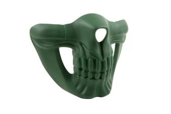 Masque crâne - vert olive
