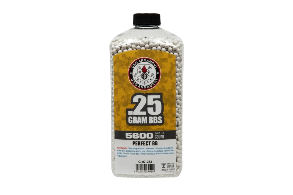 Bottle of 0.25 g Precision BBs (5600 BB Bottle)