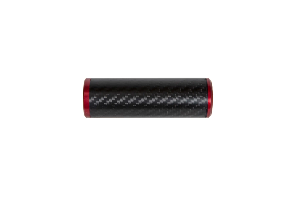 Silencieux carbone 30x100mm - Rouge
