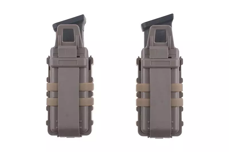 Jeu de 2 pochettes FAST (cross) pour chargeurs pistolet owe - dark earth