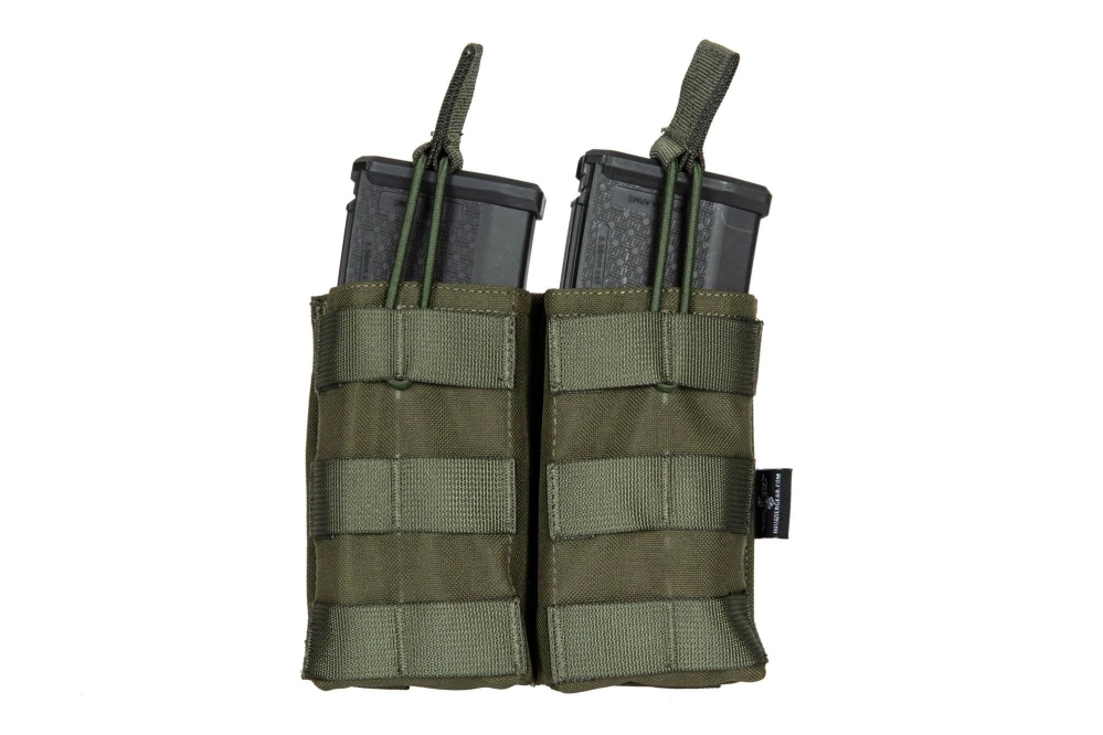 Dvojité pouzdro MOLLE pro 2 zásobníky typ M4/M16 - olivově zelené