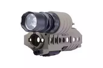 Rukojeť přední část s hořákem M500A pro zbraní typ M4 - hnědá
