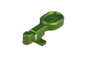 CNC aluminium bolt catch for M4 - green