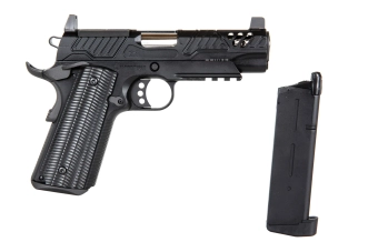 ASG PTS ZEV ED-Brown 1911 pistol (Standard Version) Black