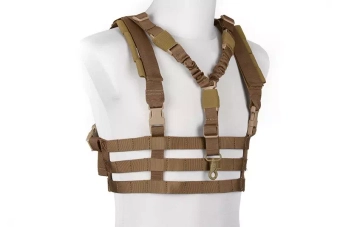 Tactical Low Profile Chest Rig type vest - Coyote Brown