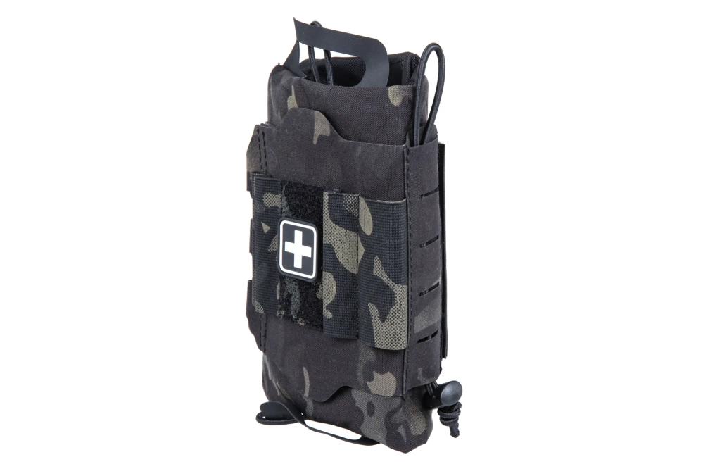 Trousse de secours tactique déchirable avec velcro Wosport MC Black