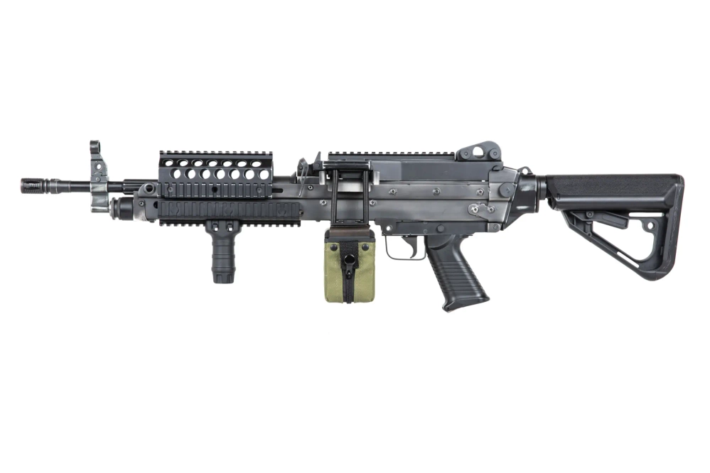 ASG machinegeweer A&amp;K MK 46 MOD 0 Strijdgewaad Zwart