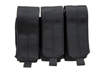 Drievoudige M4/M16 Specna Arms magazijntas met klep Zwart