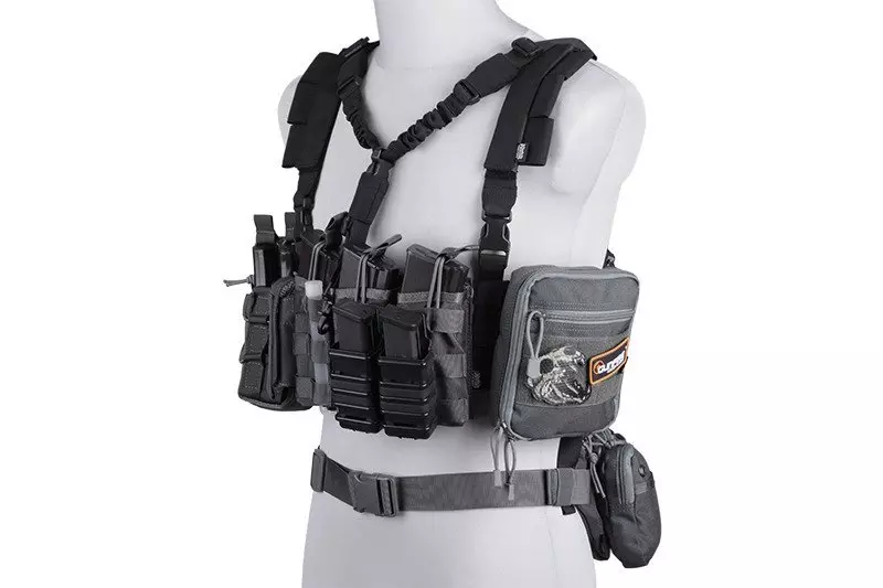 Gilet tactique Dynamic Chest rig - Gris Primal