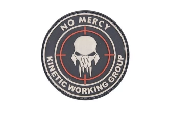 Patch 3D - NO MERCY - GROUPE DE TRAVAIL KINÉTIQUE - Noir